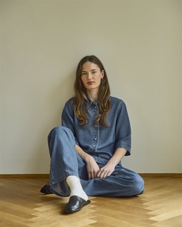 Object - Frame 2/4 Denim Top - Medium Blue Denim